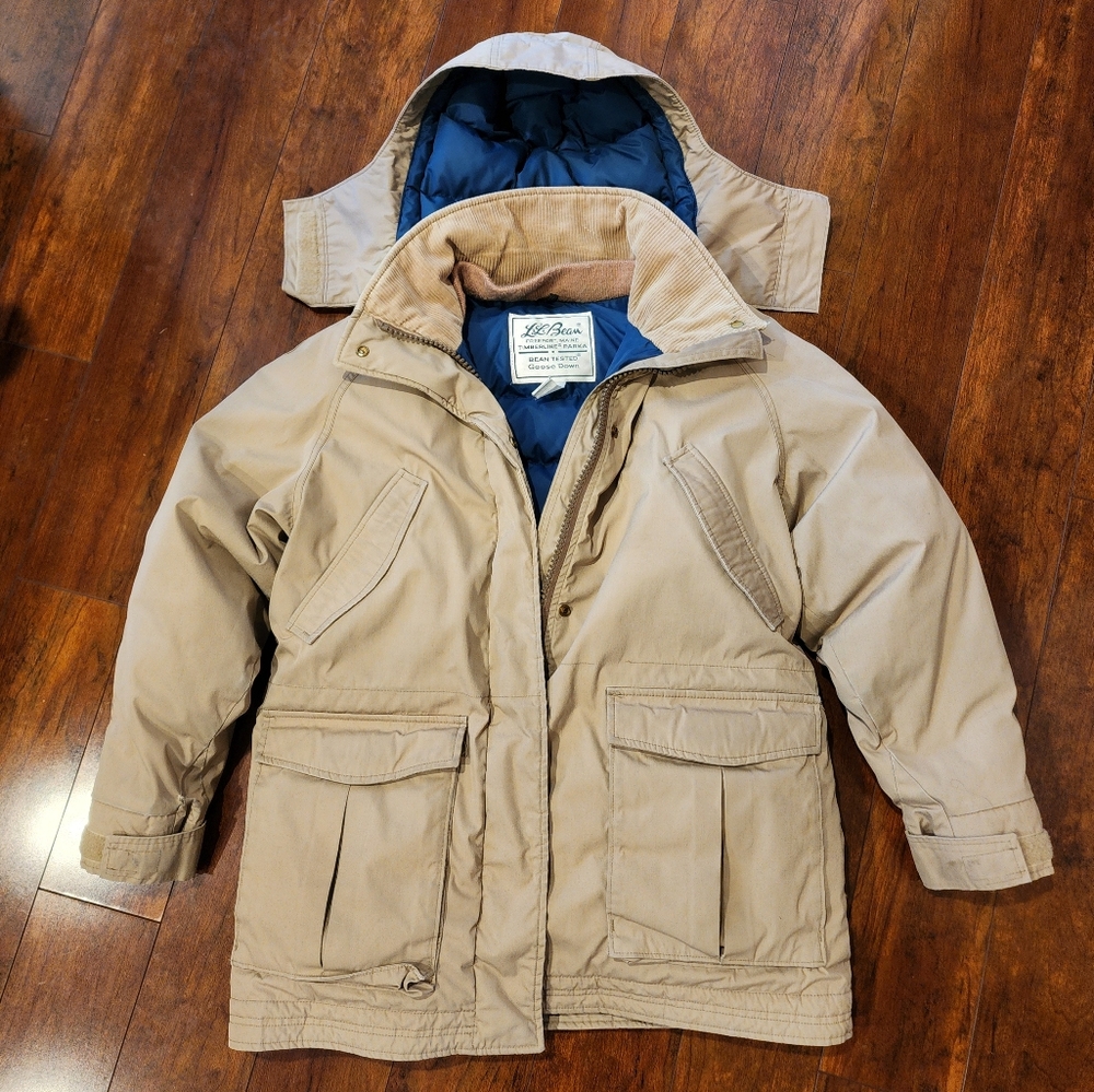 Vintage L.L. Bean Goose Down Timberline Parka Jacket Women's Medium Made In USA